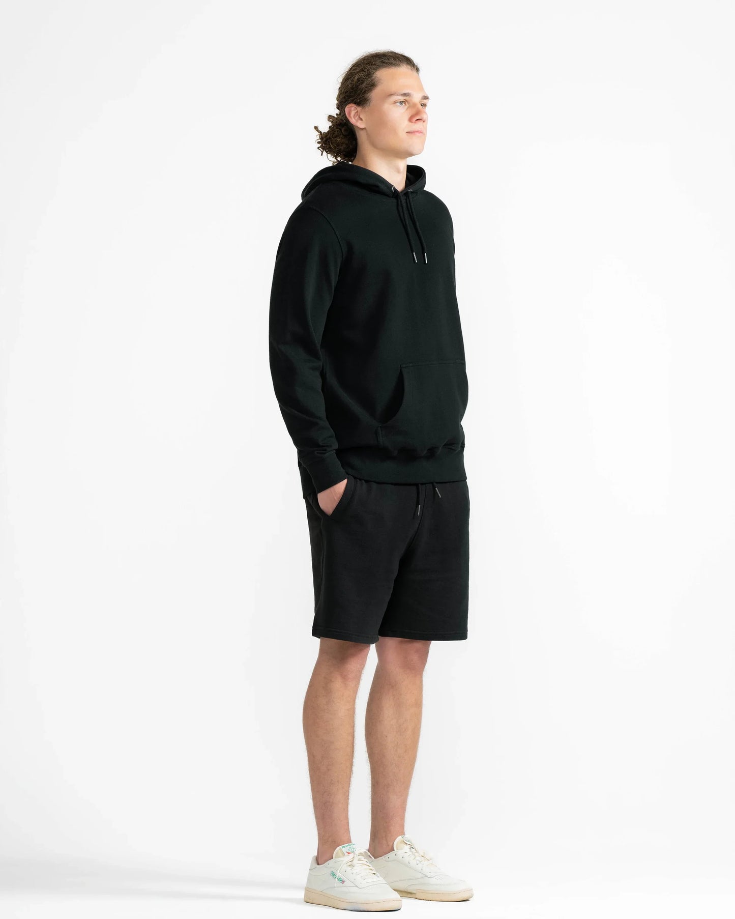 Organic Cotton French Terry Hoodie Midweight 10oz Black - Rose & Rae Threads