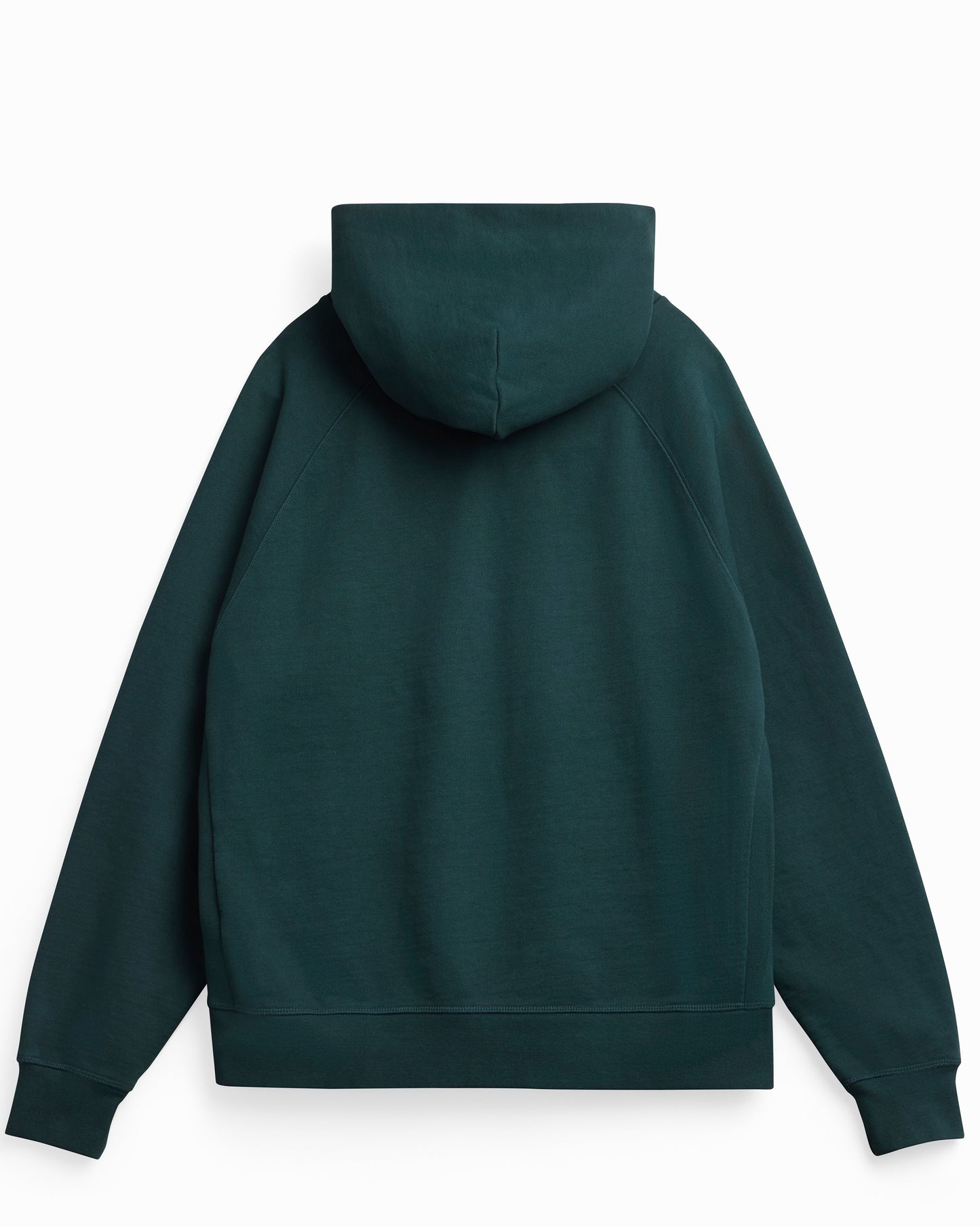 Organic Cotton French Terry Hoodie Heavyweight 15oz Emerald - Rose & Rae Threads