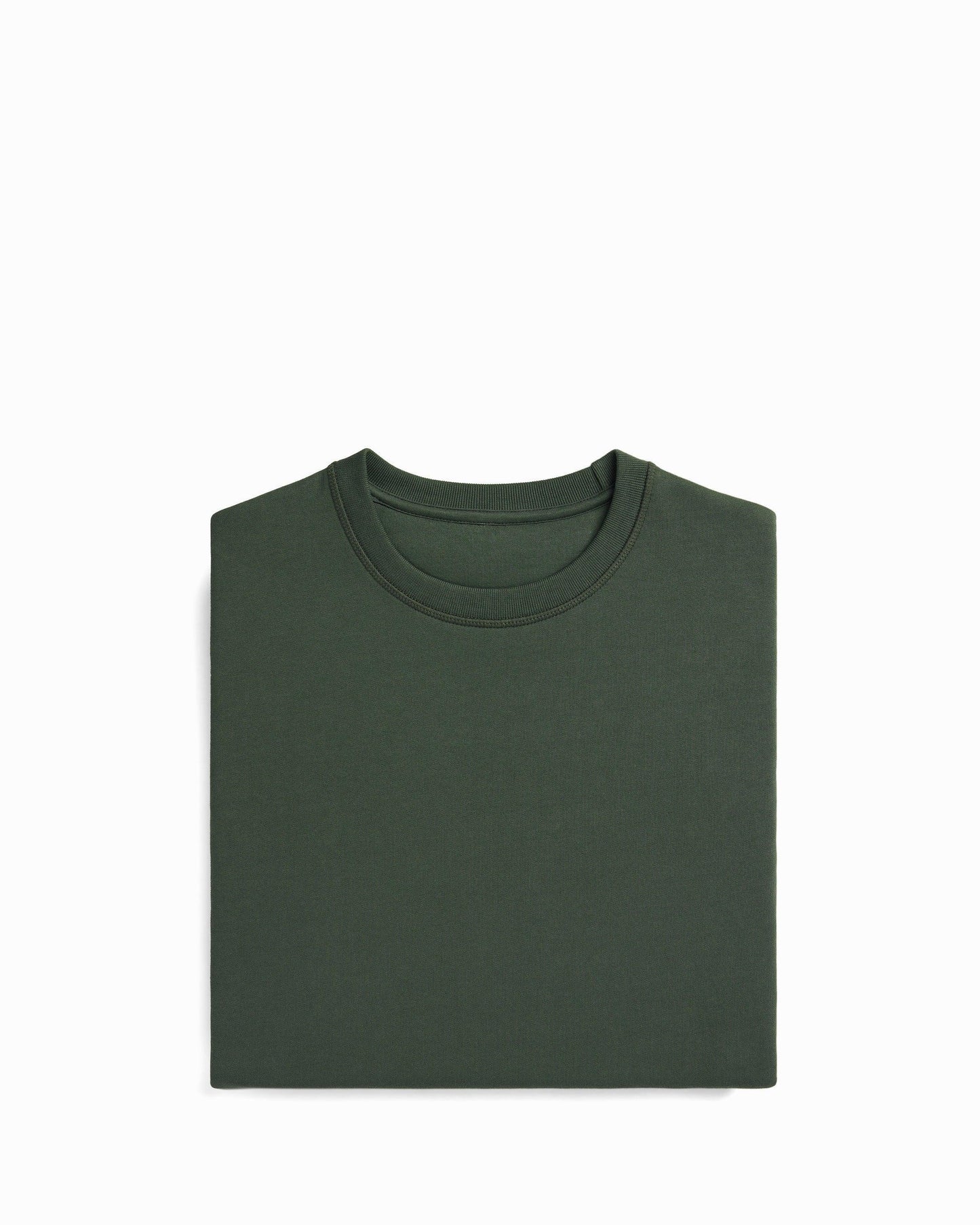 Organic Brushed Cotton Crewneck - Midweight 12oz Ivy - Rose & Rae Threads