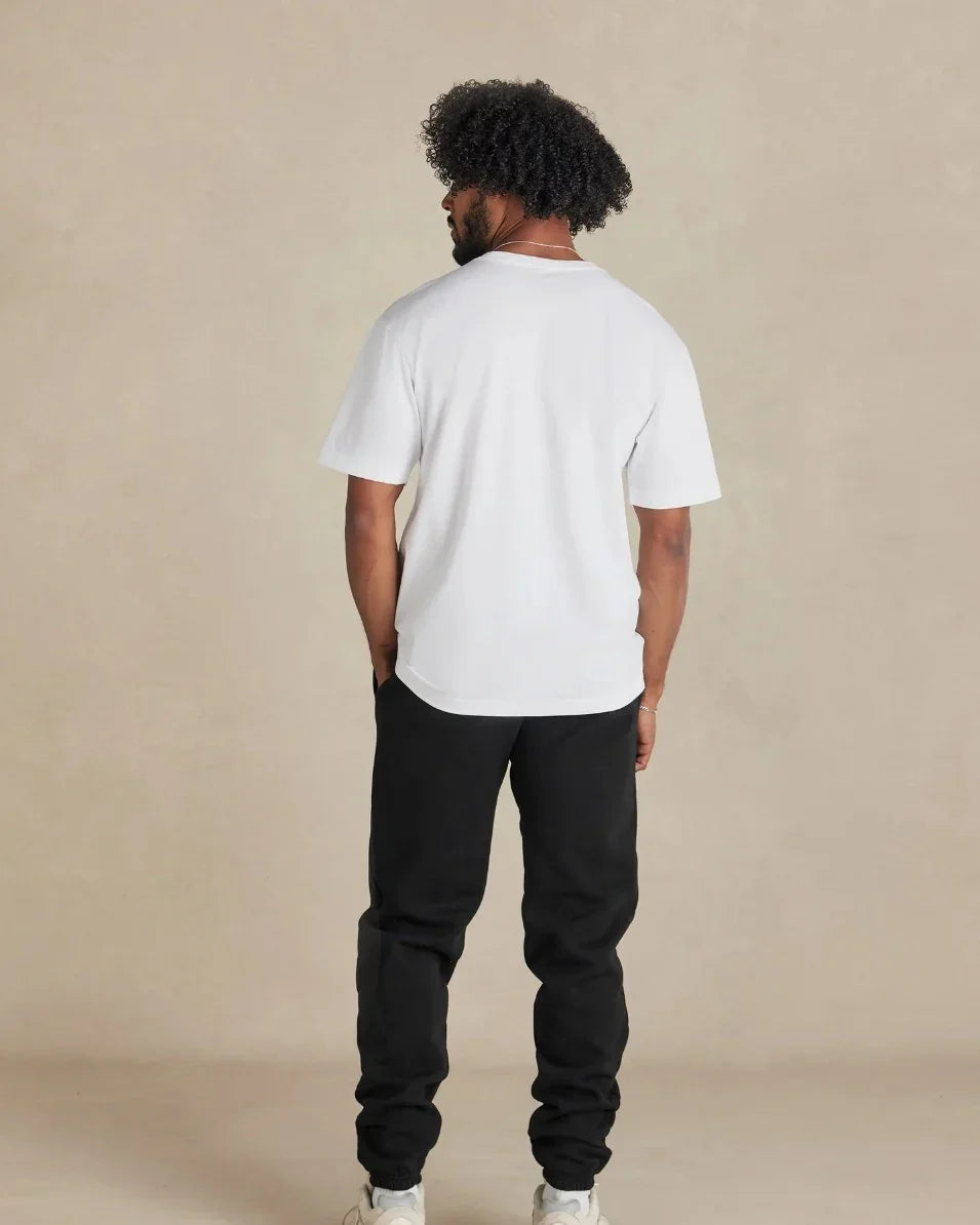 Organic Brushed Cotton Sweatpants - Black - Rose & Rae Threads