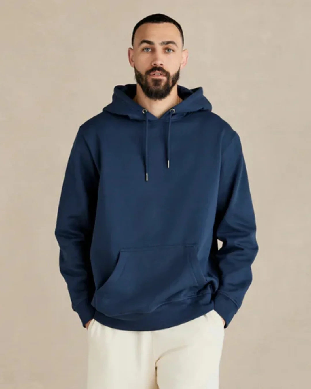 Organic Cotton Hoodie - Midweight 12oz Navy - Rose & Rae Threads
