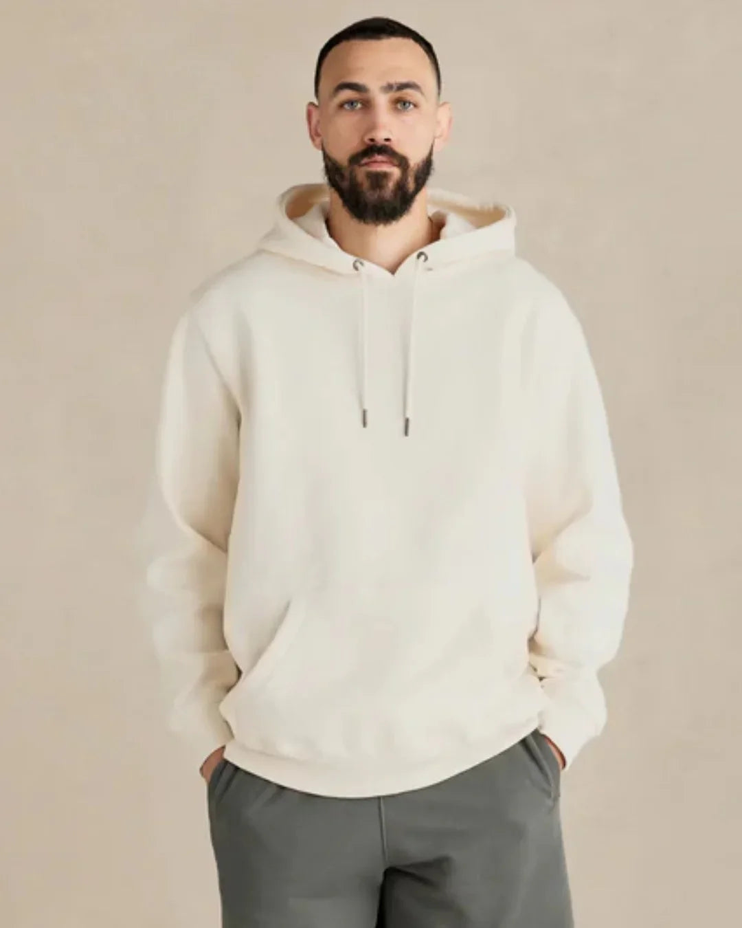 Organic Cotton Hoodie - Midweight 12oz Natural - Rose & Rae Threads