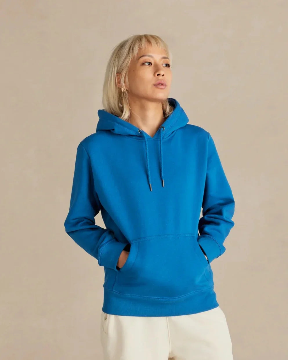 Organic Cotton Hoodie Midweight 12oz French Blue - Rose & Rae Threads