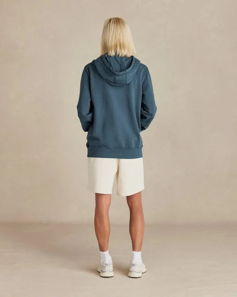 Organic Cotton French Terry Hoodie Midweight 10oz - Seaside - Rose & Rae Threads