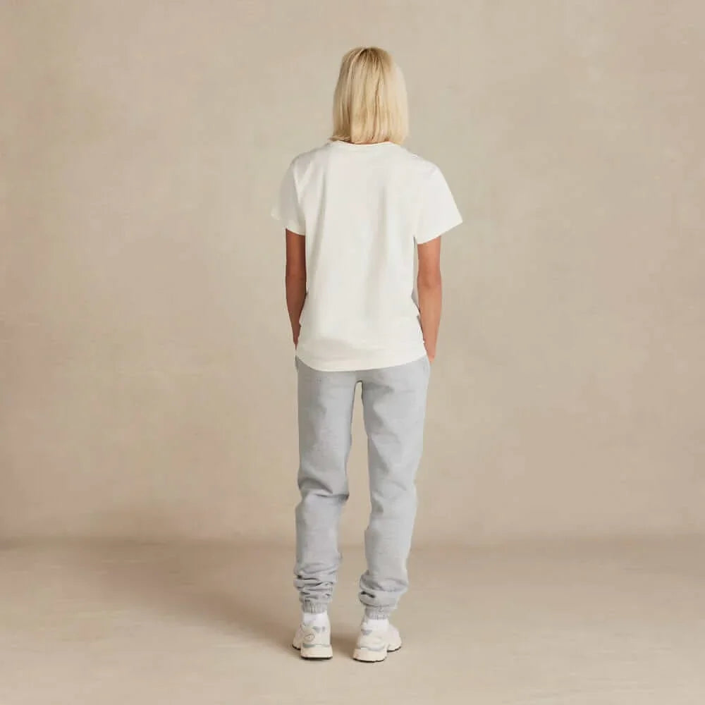 Organic Brushed Cotton Sweatpants - Heather Grey - Rose & Rae Threads