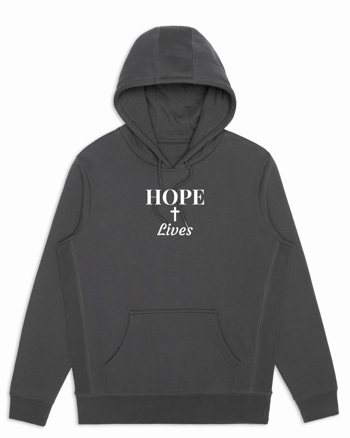Organic Cotton "HOPE Lives" Hoodie - Slate - Rose & Rae Threads