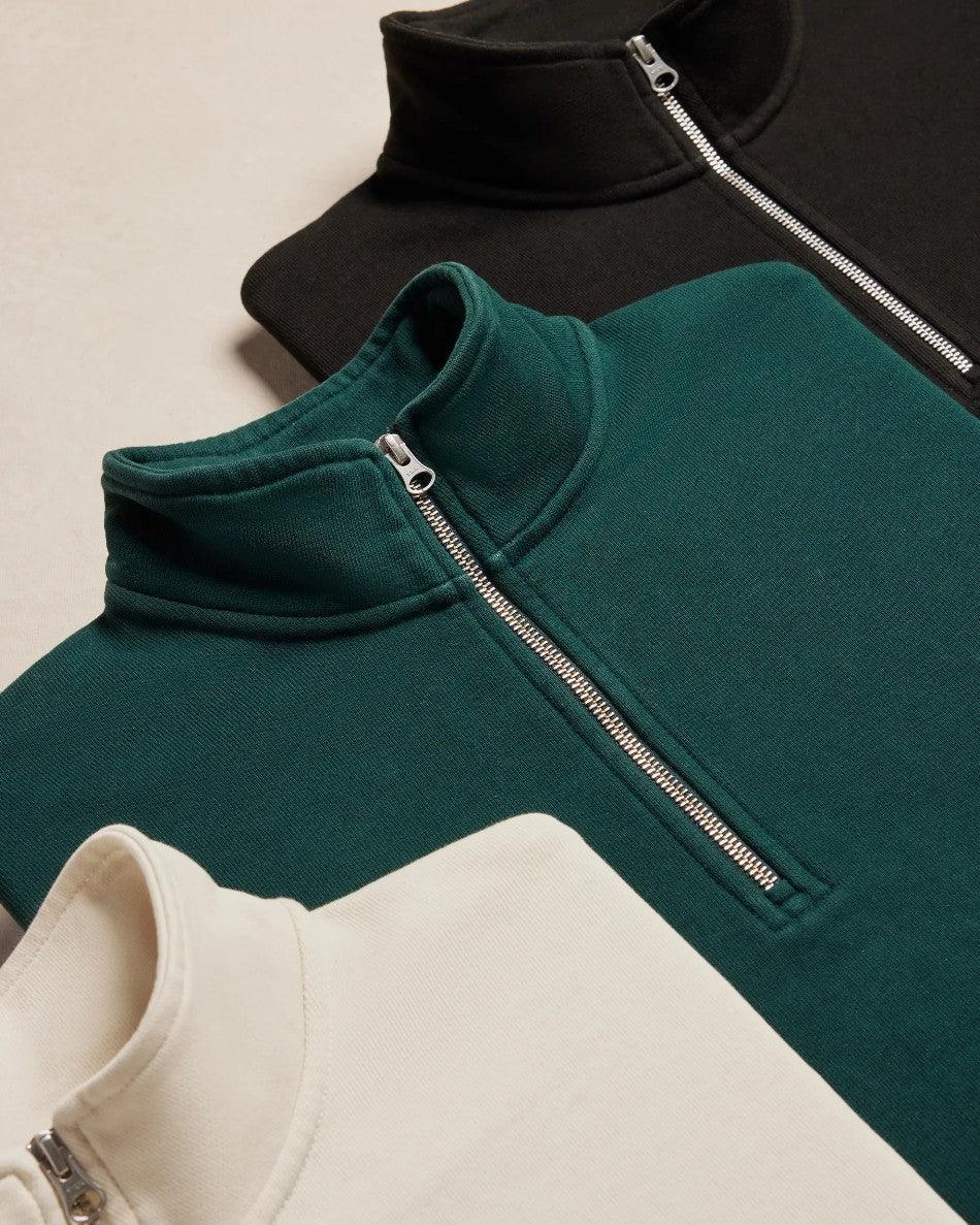 Organic Cotton French Terry Quarter Zip Crew Collection, 15oz | Rose & Rae - Rose & Rae Threads