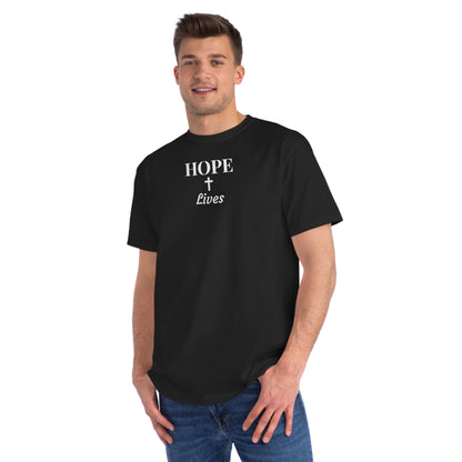 Organic Cotton "HOPE Lives" Tee - Faith, Hope & Love Inspired - Rose & Rae Threads