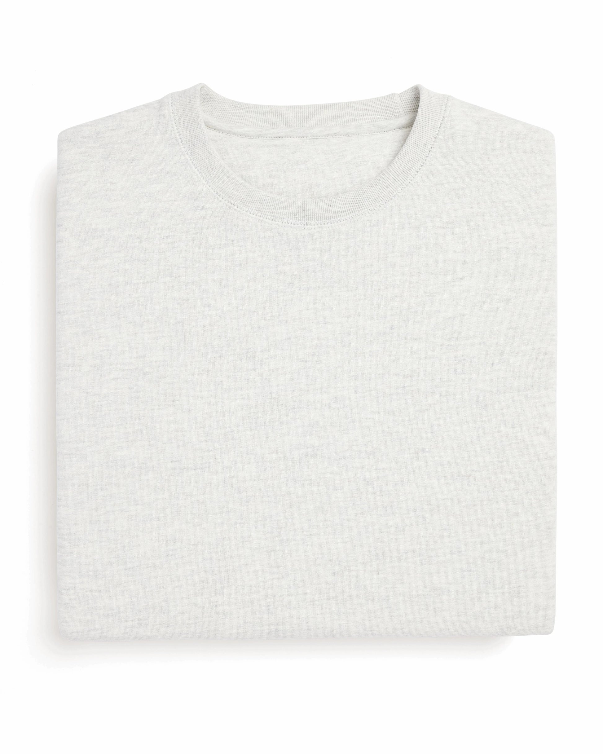Organic Brushed Cotton Sweatshirt Midweight 12oz Ash Heather - Rose & Rae Threads