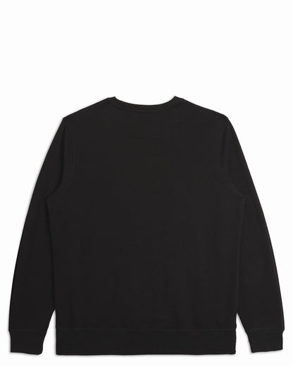 Organic Cotton French Terry Crewneck Midweight 10oz Black - Rose & Rae Threads