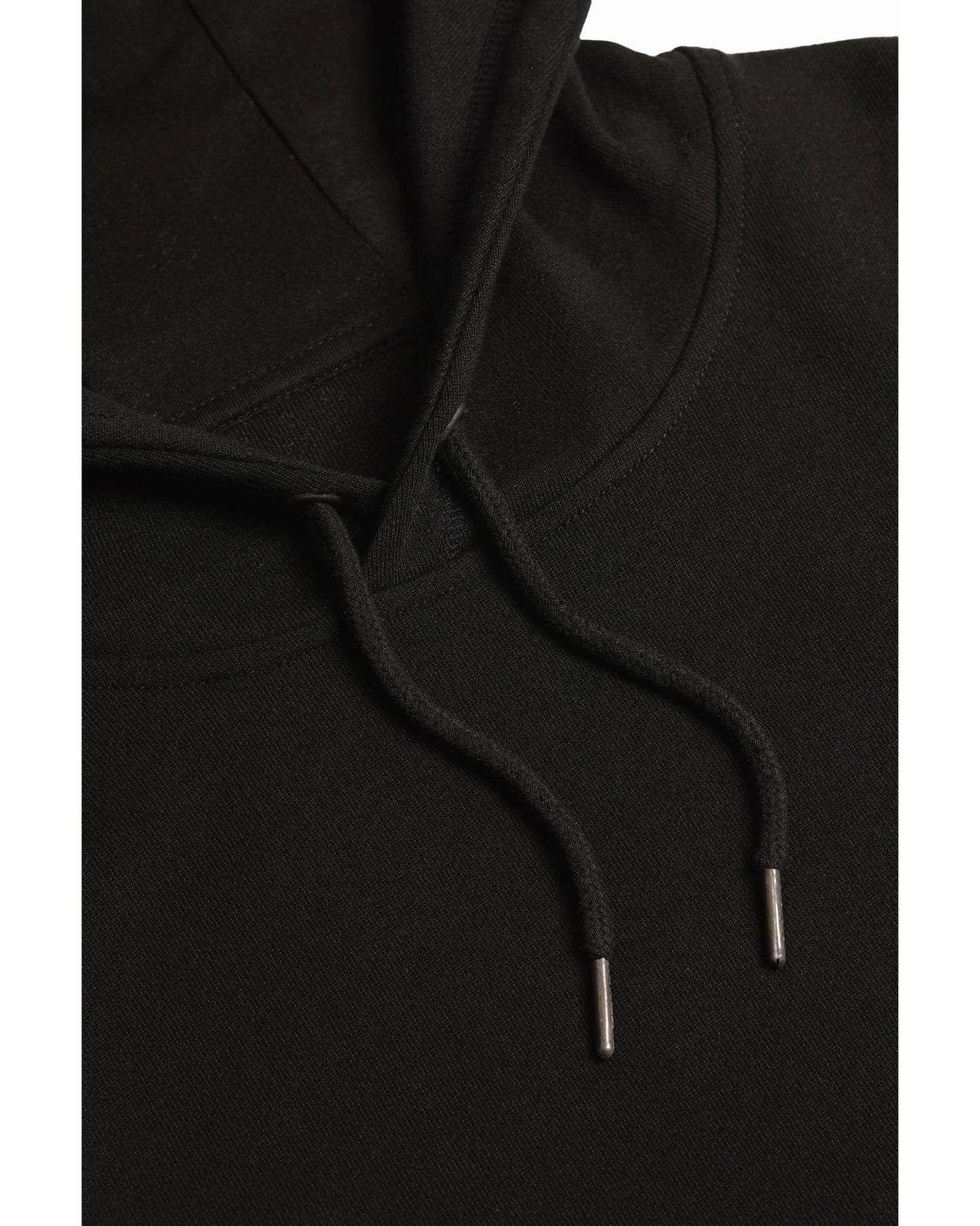 Organic Cotton French Terry Hoodie Midweight 10oz Black - Rose & Rae