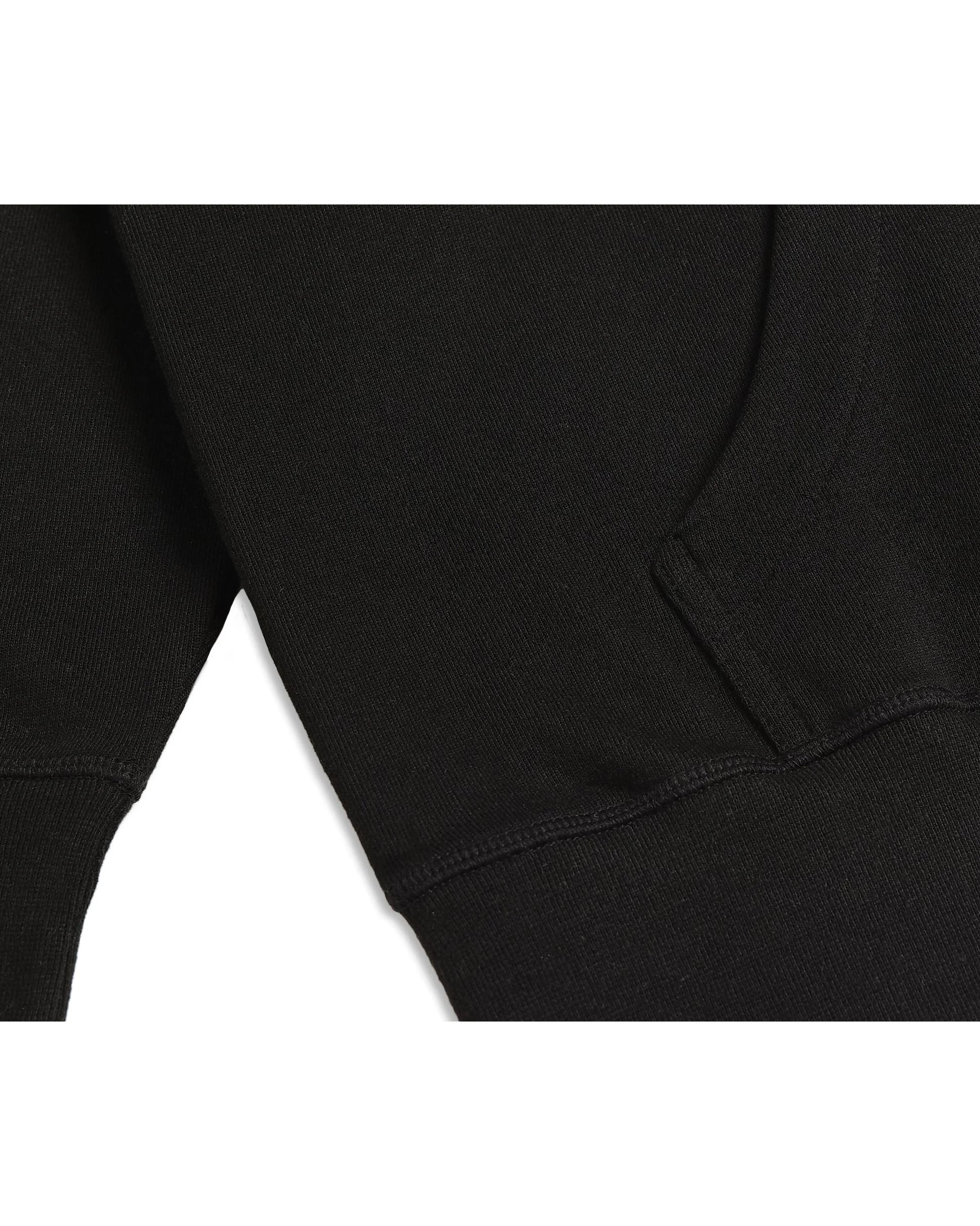 Organic Cotton French Terry Hoodie Midweight 10oz Black - Rose & Rae