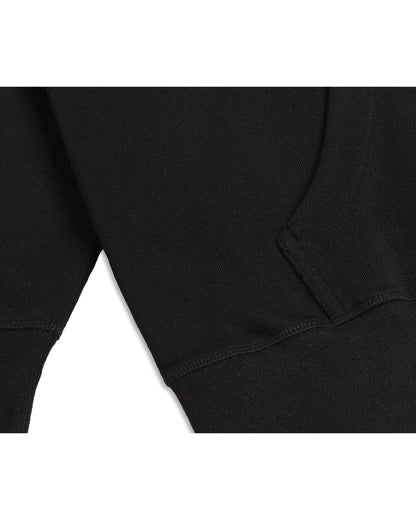 Organic Cotton French Terry Hoodie Midweight 10oz Black - Rose & Rae