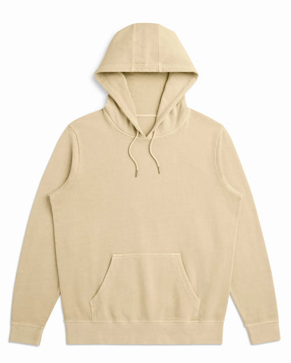 Organic Cotton French Terry Hoodie Midweight 10oz Dune - Rose & Rae