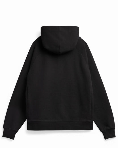 Organic Cotton French Terry Hoodie Heavyweight 15oz Black - Rose & Rae