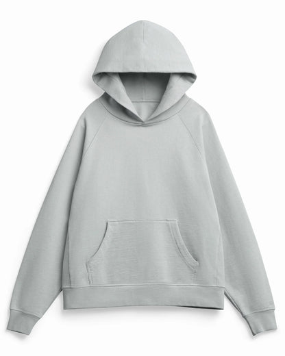 Organic Cotton French Terry Hoodie Heavyweight 15oz Mineral - Rose & Rae Threads