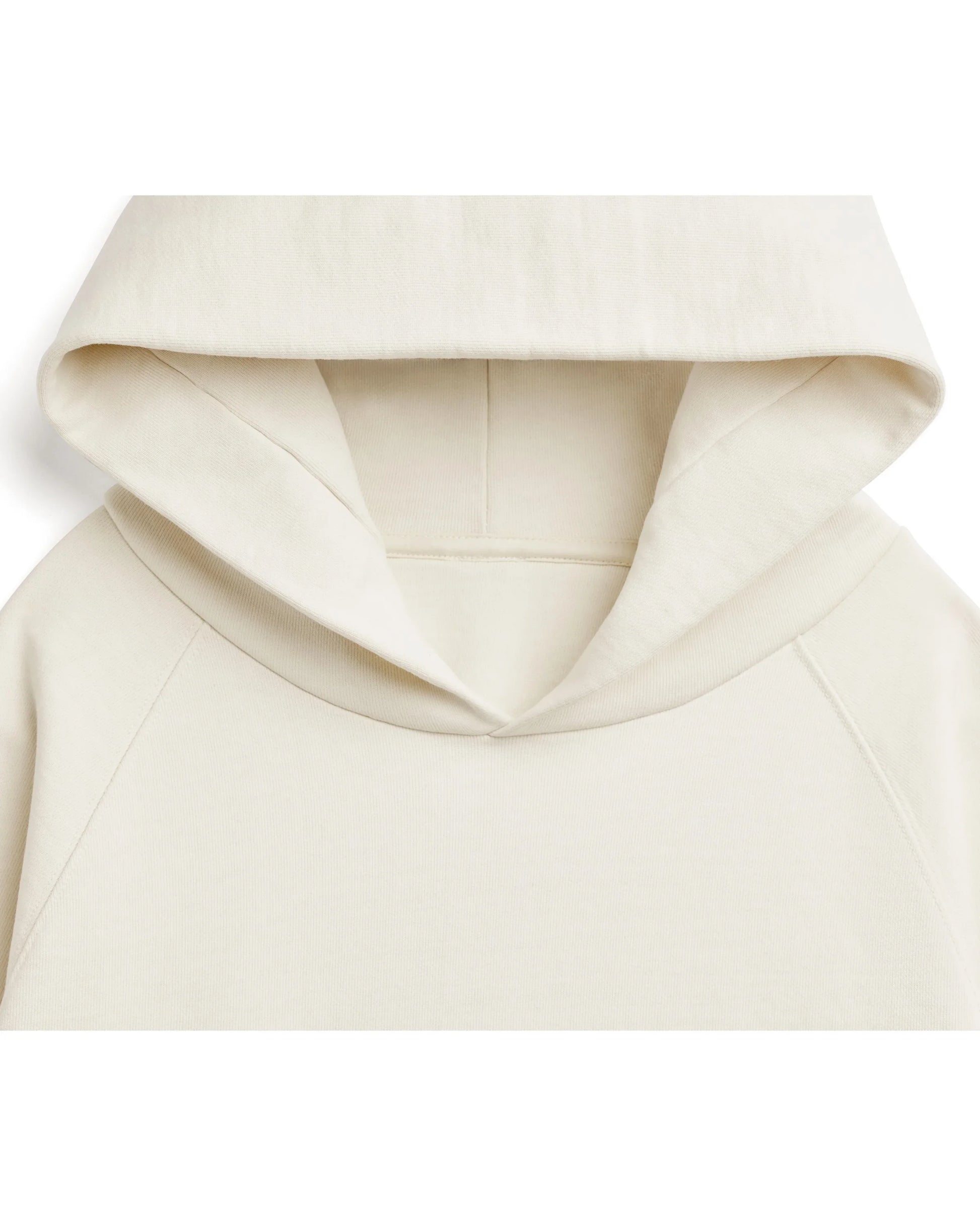 Organic Cotton French Terry Hoodie Heavyweight 15oz Natural - Rose & Rae