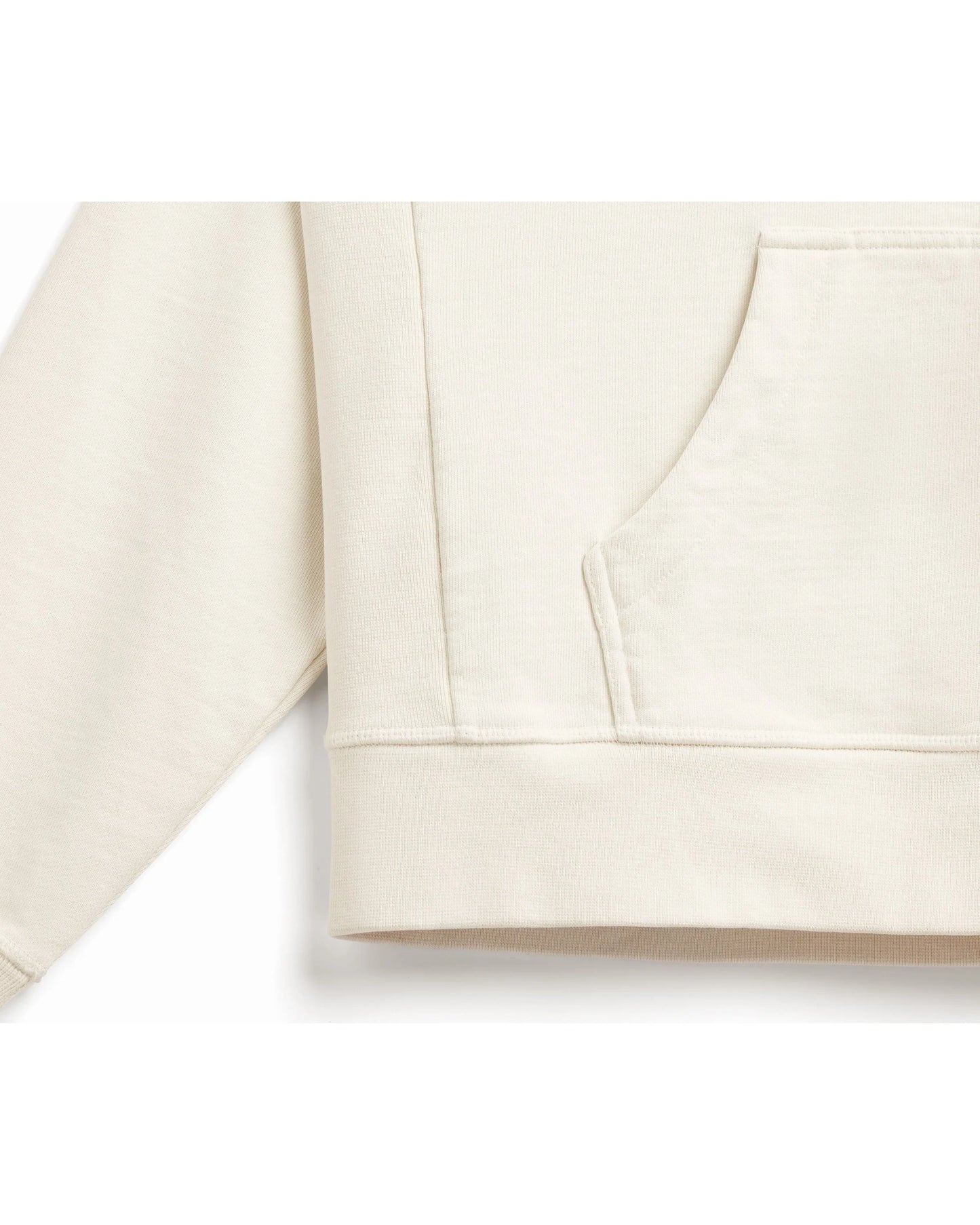 Organic Cotton French Terry Hoodie Heavyweight 15oz Natural - Rose & Rae