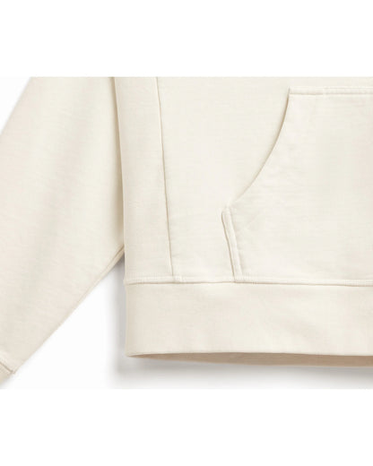 Organic Cotton French Terry Hoodie Heavyweight 15oz Natural - Rose & Rae