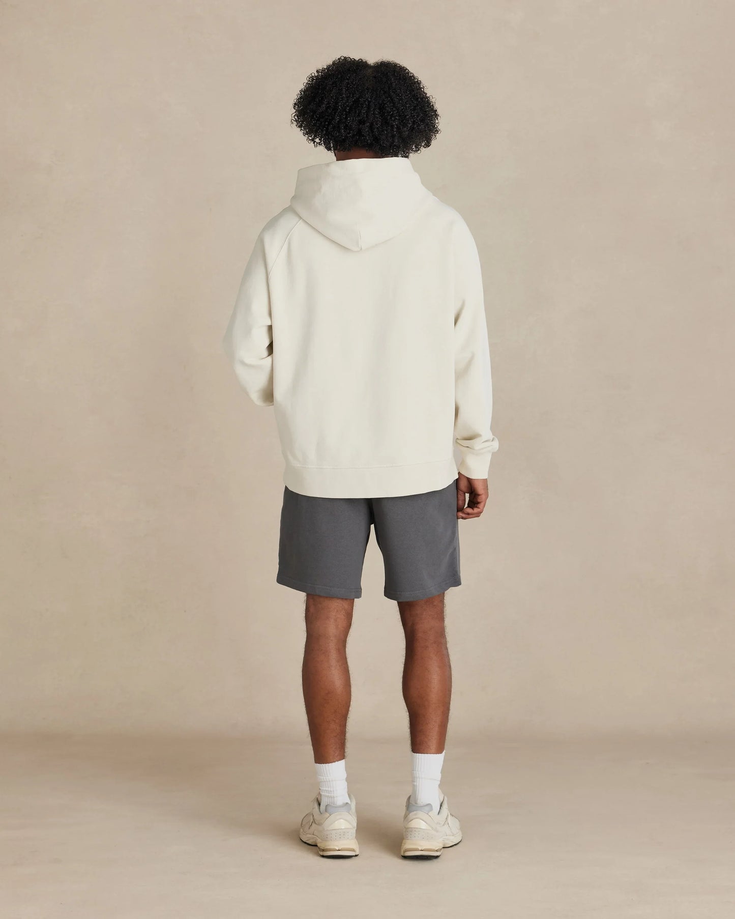 Organic Cotton French Terry Hoodie Heavyweight 15oz Natural - Rose & Rae