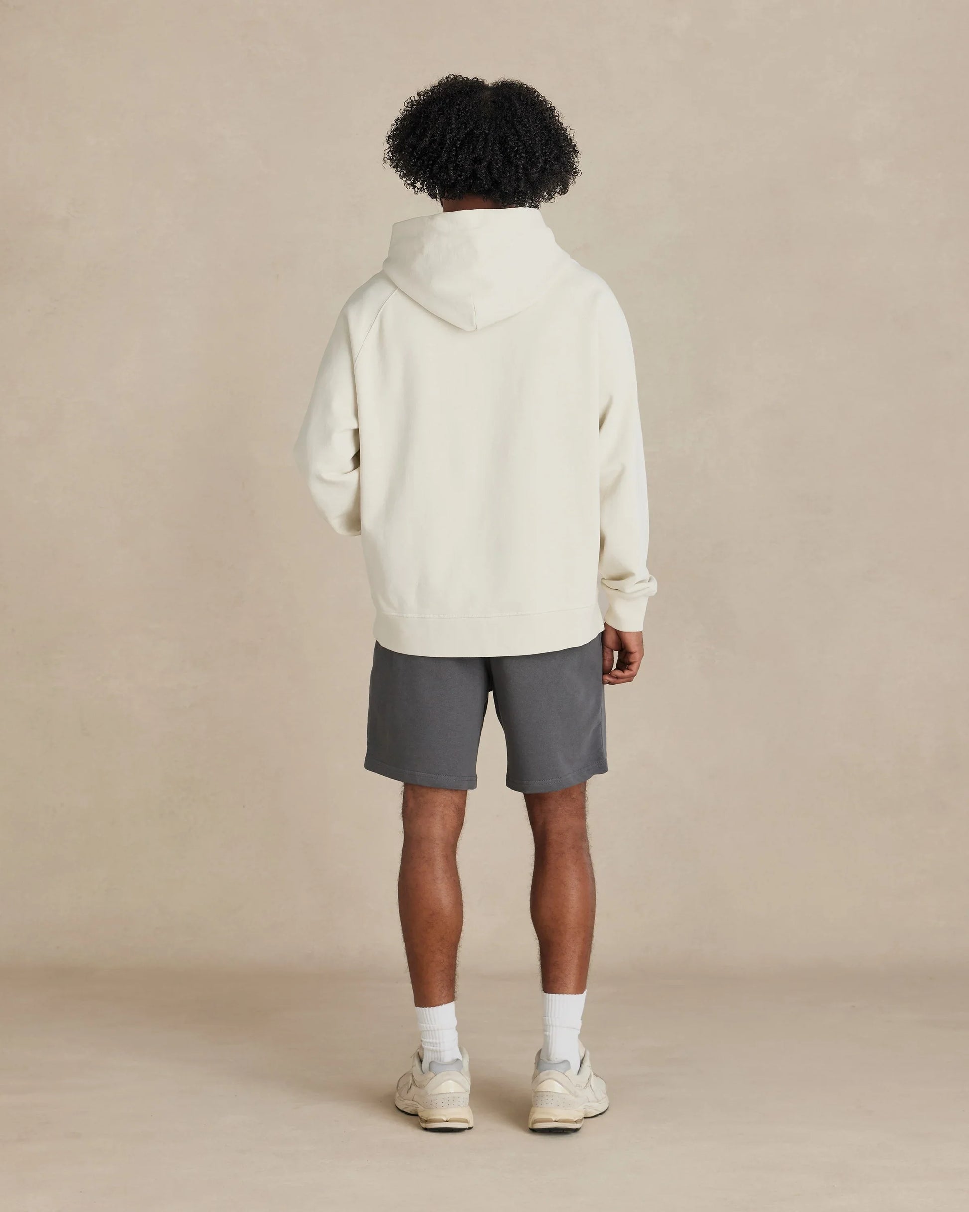 Organic Cotton French Terry Hoodie Heavyweight 15oz Natural - Rose & Rae