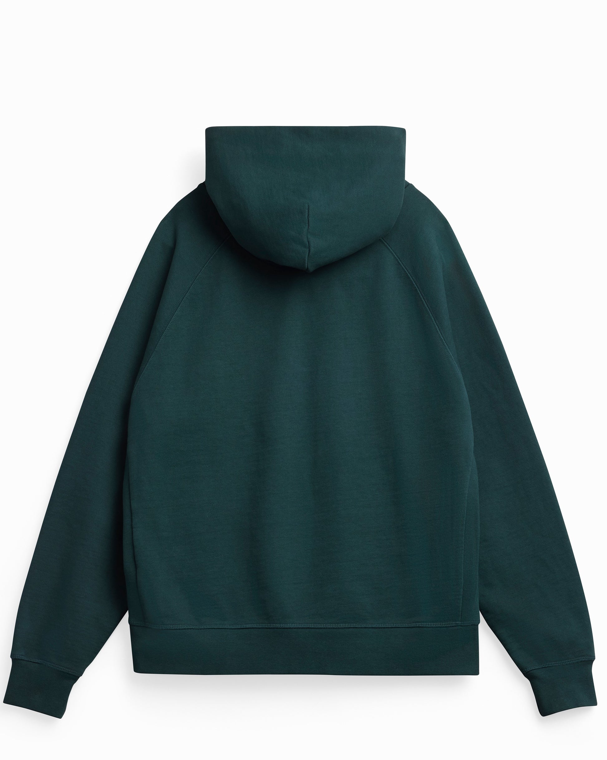 Organic Cotton French Terry Hoodie Heavyweight 15oz Emerald - Rose & Rae