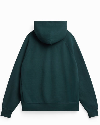 Organic Cotton French Terry Hoodie Heavyweight 15oz Emerald - Rose & Rae