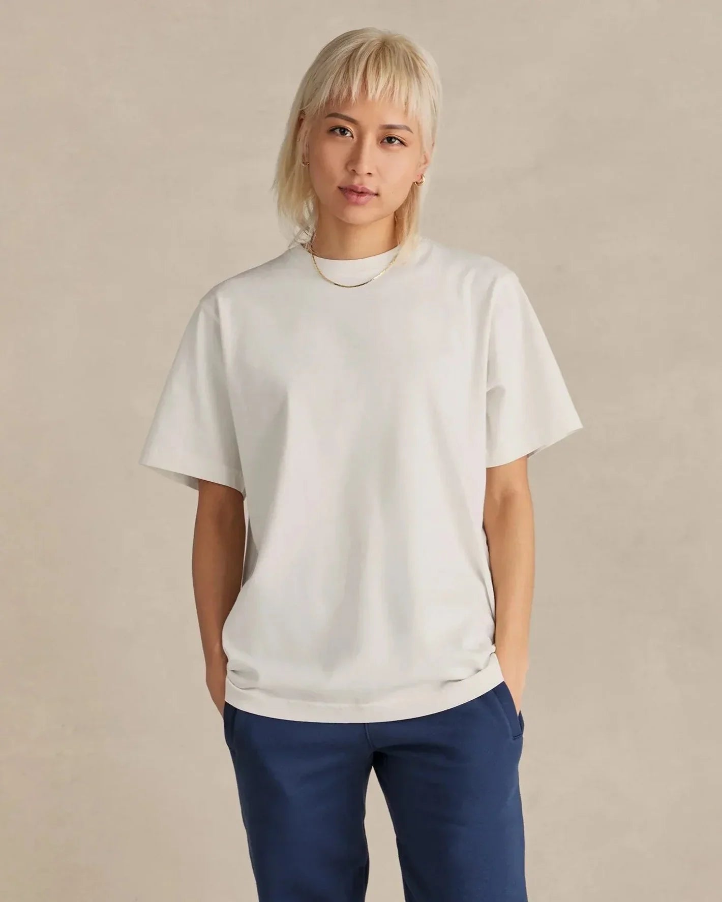 Unisex SUPIMA® Cotton T-Shirt - Natural - Rose & Rae Threads