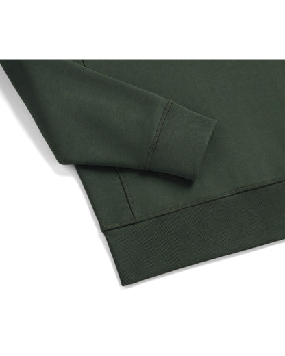 Organic Brushed Cotton Crewneck - Midweight 12oz Ivy - Rose & Rae