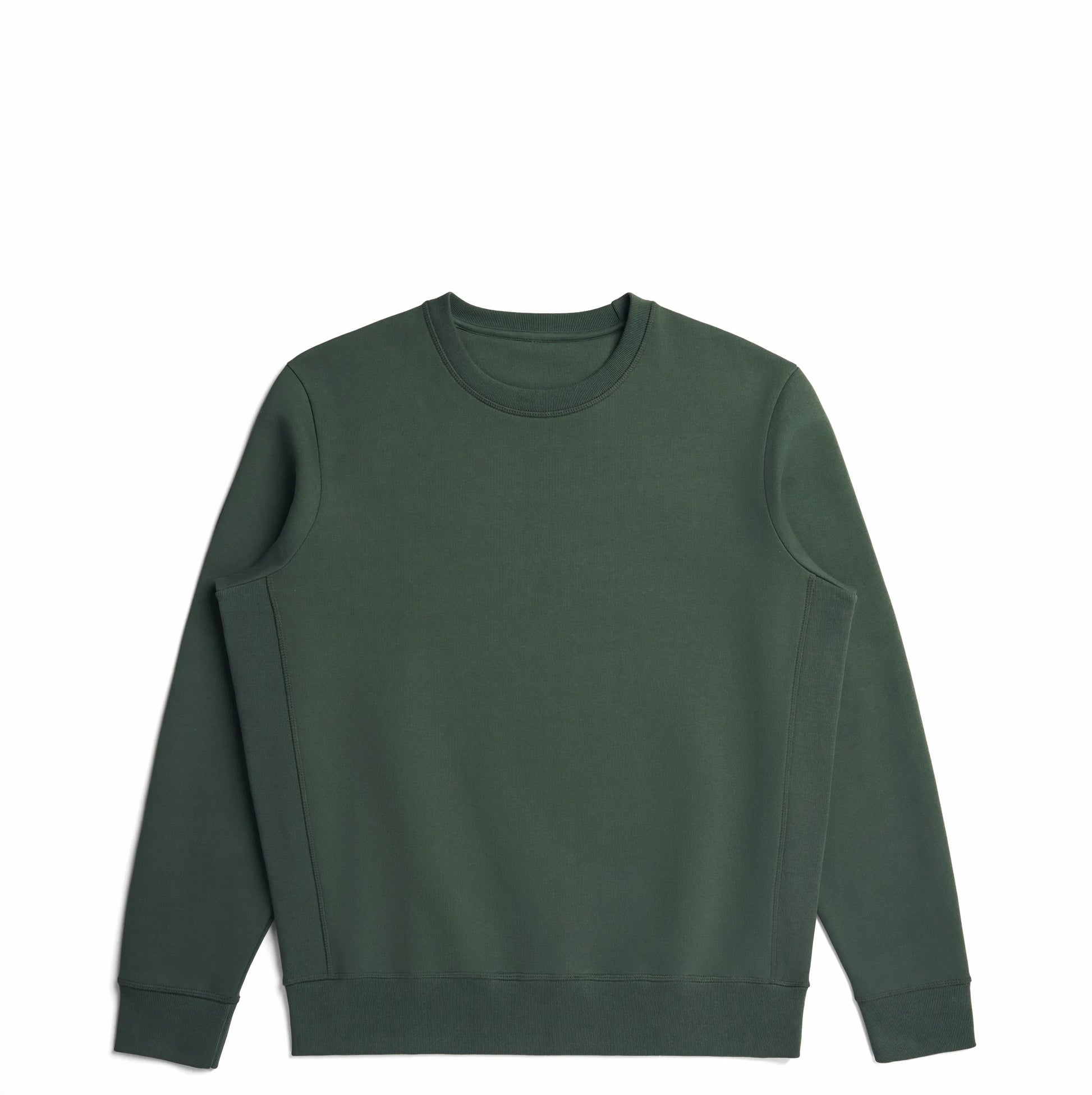 Organic Brushed Cotton Crewneck - Midweight 12oz Ivy - Rose & Rae