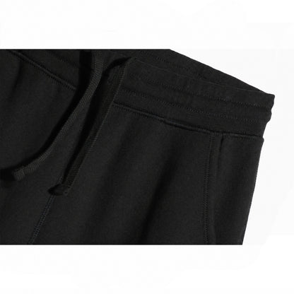 Organic Brushed Cotton Sweatpants - Black