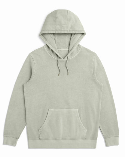 Organic Cotton French Terry Hoodie Midweight 10oz Sage - Rose & Rae
