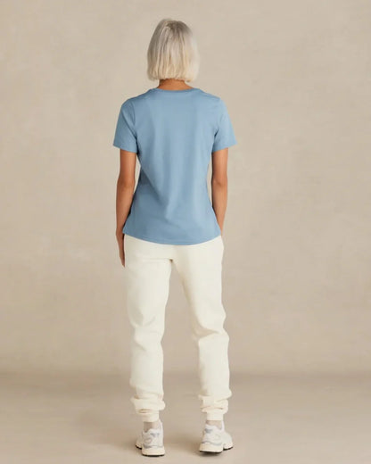 Women's SUPIMA® Cotton T-Shirt, Cloudy Blue - Rose & Rae Threads