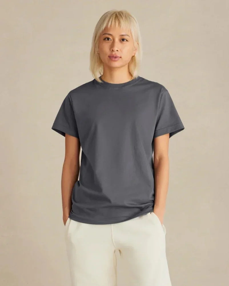 Unisex SUPIMA® Cotton T-Shirt - Slate - Rose & Rae Threads