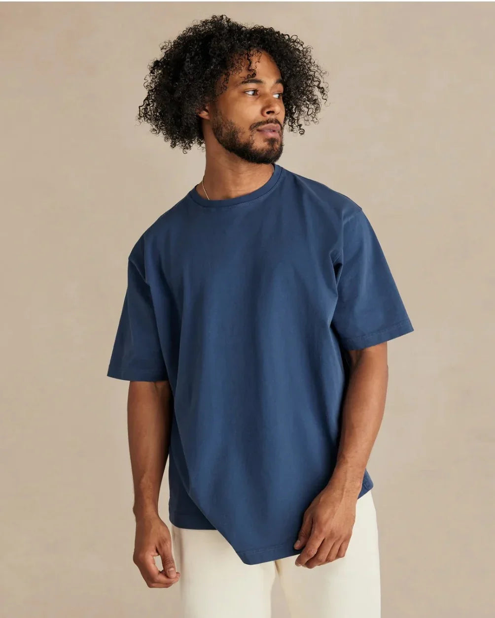 Ocean Navy SUPIMA® Cotton T-Shirt, Soft, Handcrafted | Rose & Rae