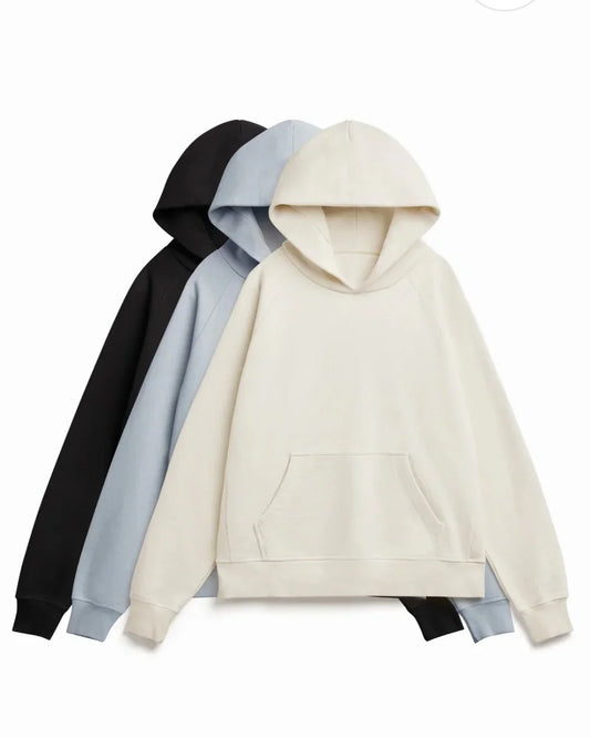 Organic Cotton French Terry Hoodie 3 Pack $195 Heavyweight 15oz - Rose & Rae Threads