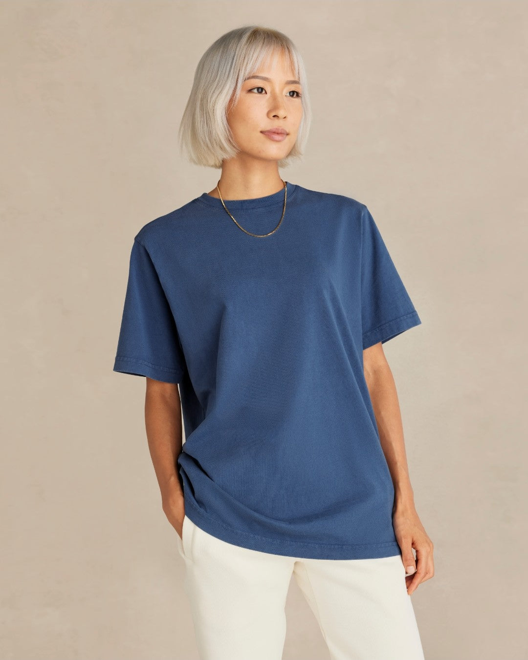 Coed Organic Cotton Heavyweight T-Shirt | Aegean