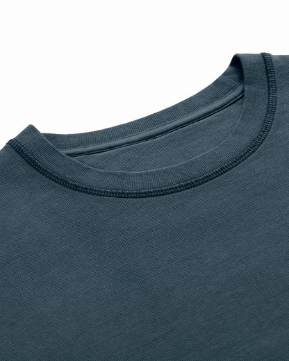 Organic Cotton French Terry Crewneck Midweight 10oz Seaside - Rose & Rae Threads