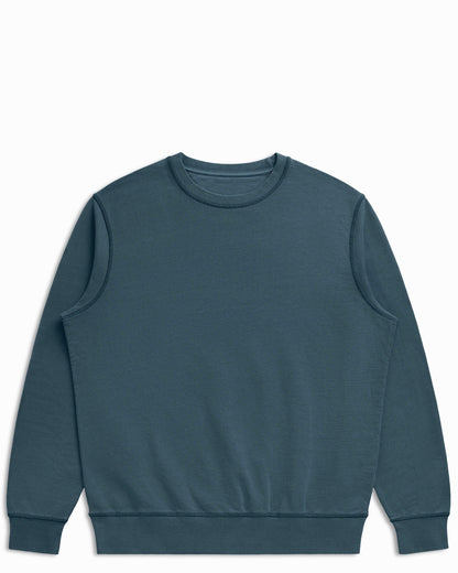 Organic Cotton French Terry Crewneck Midweight 10oz Seaside - Rose & Rae Threads
