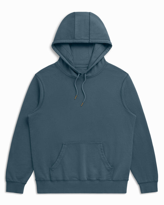 Organic Cotton French Terry Hoodie Midweight 10oz - Seaside - Rose & Rae Threads