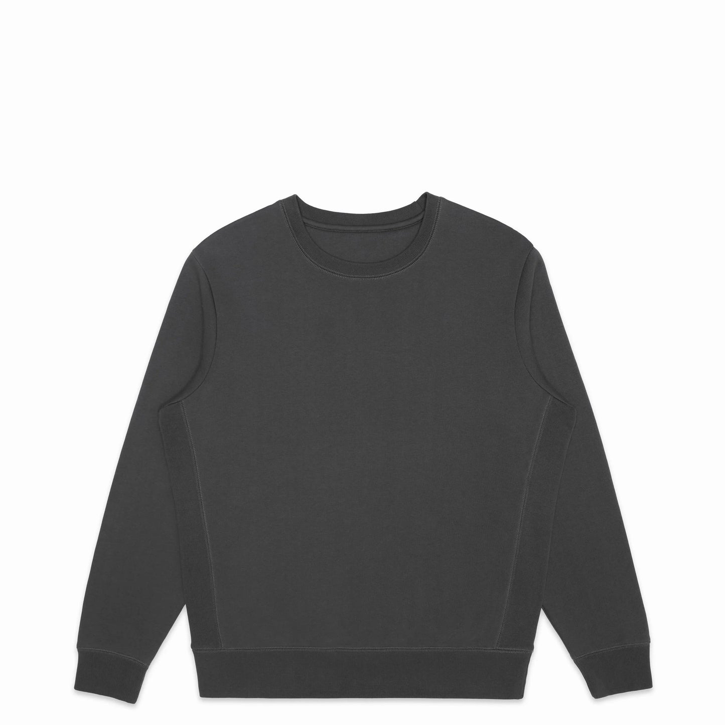 Organic Brushed Cotton Crewneck - Midweight 12oz Slate - Rose & Rae