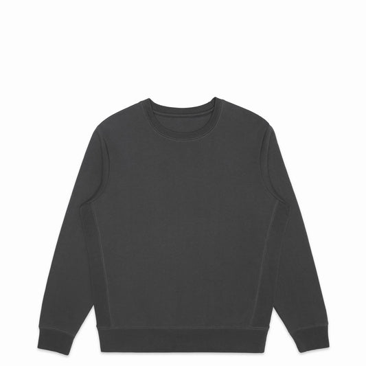 Organic Brushed Cotton Crewneck - Midweight 12oz Slate - Rose & Rae Threads