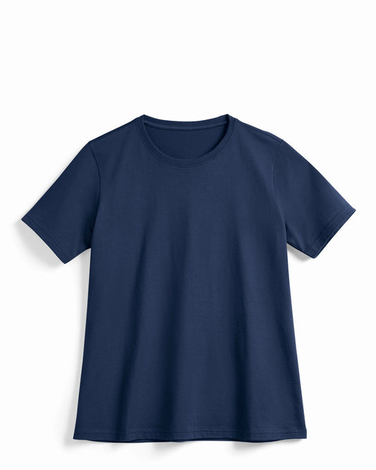 Women's SUPIMA® Cotton T-Shirt, Navy - Rose & Rae Threads