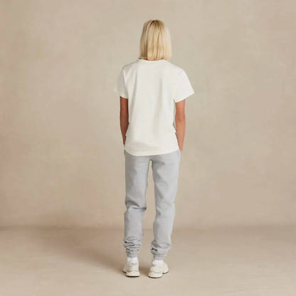 Organic Brushed Cotton Sweatpants - Heather Grey - Rose & Rae Threads