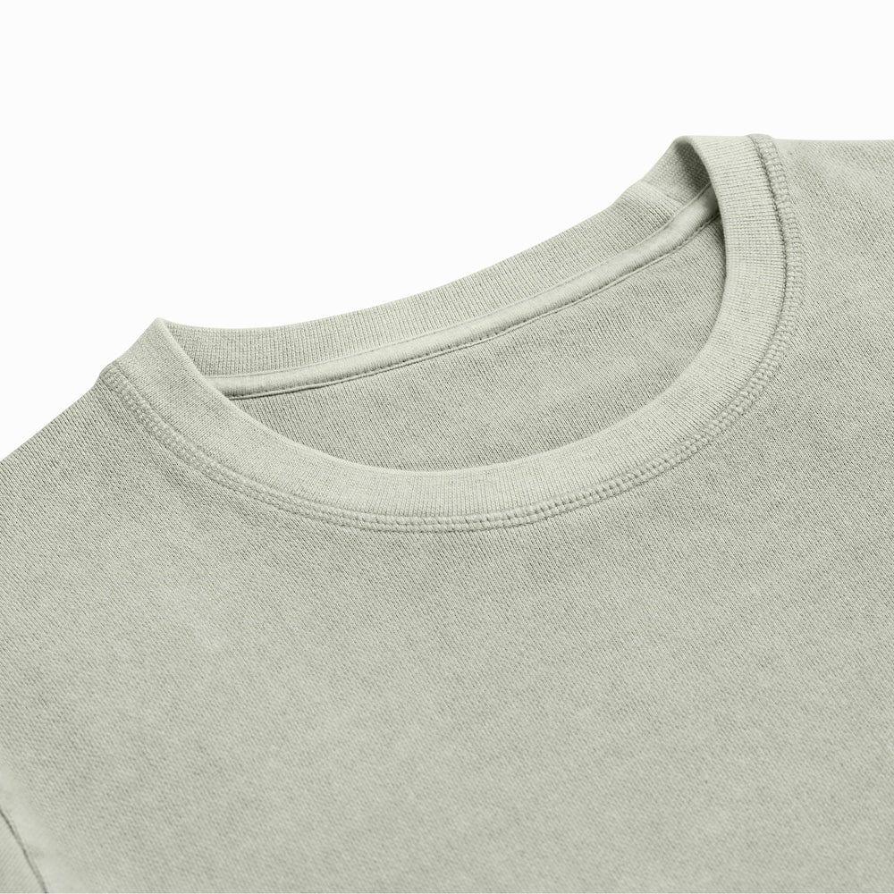 Organic Cotton French Terry Crewneck - Midweight 10oz Sage - Rose & Rae Threads