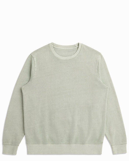 Organic Cotton French Terry Crewneck - Midweight 10oz Sage - Rose & Rae Threads