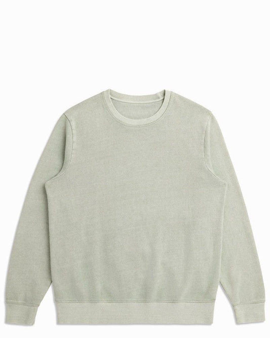 Organic Cotton French Terry Crewneck - Midweight 10oz Sage - Rose & Rae Threads