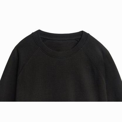 Organic Cotton French Terry Crewneck - Heavyweight 15oz Black - Rose & Rae Threads