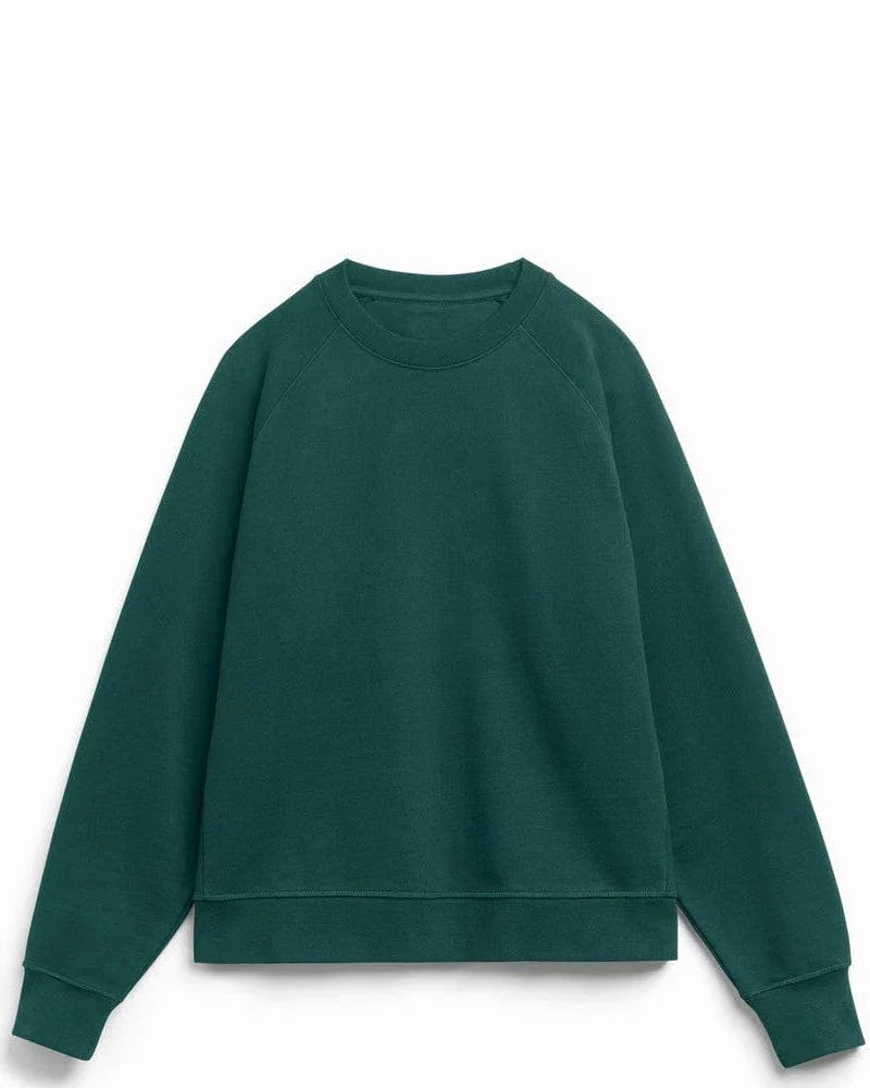 Organic Cotton French Terry Crewneck Heavyweight 15oz Ivy - Rose & Rae Threads