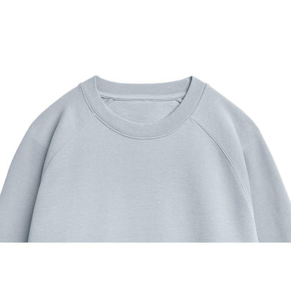 Organic Cotton French Terry Crewneck - Heavyweight 15oz Mineral - Rose & Rae Threads